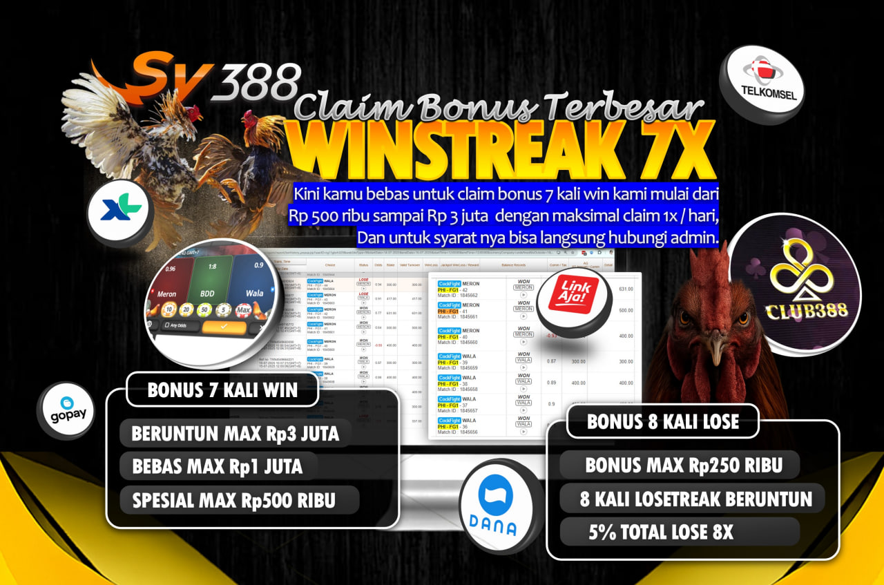 Link Situs Sabung Ayam Bonus Winstreak Terbesar